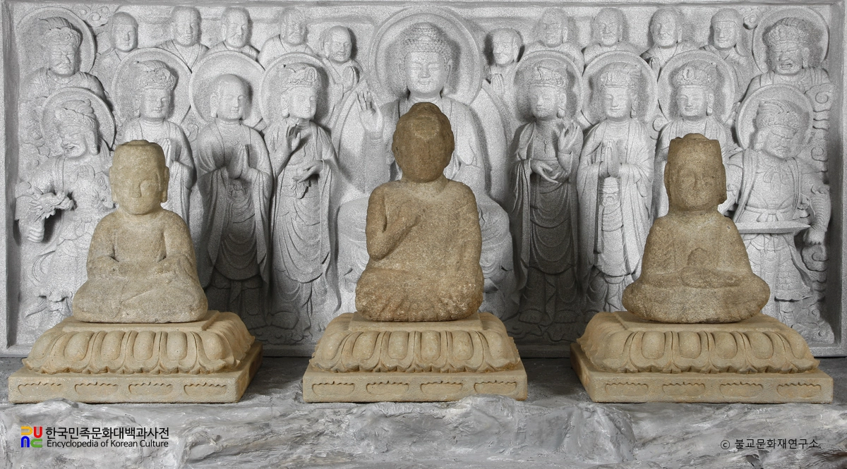 서울 도선사 석삼존불상