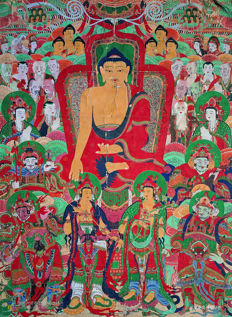 안심사 영산회 괘불탱