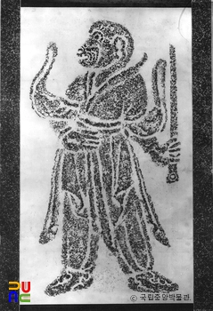 경북 경주 김유신묘 십이지 호석 신상 탁본(탑본)