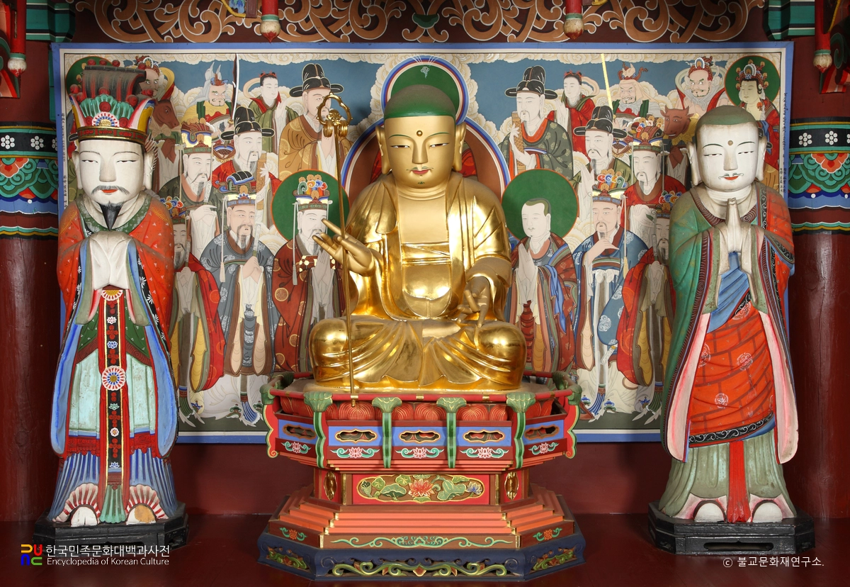 화성 용주사 지장전 목조 지장보살 좌상과 시왕상 일괄