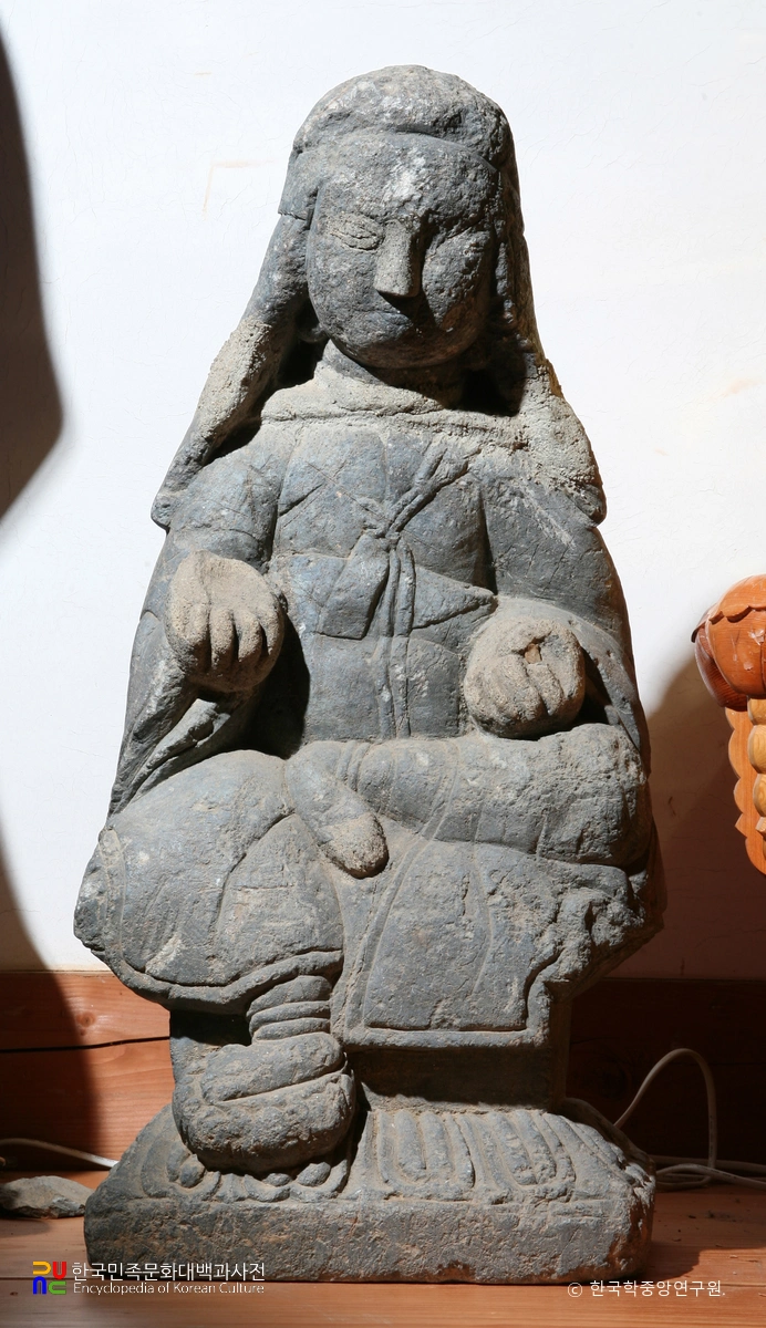 광양 중흥사 석조지장보살반가상