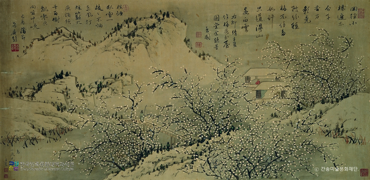 매화서옥도(전기 작)