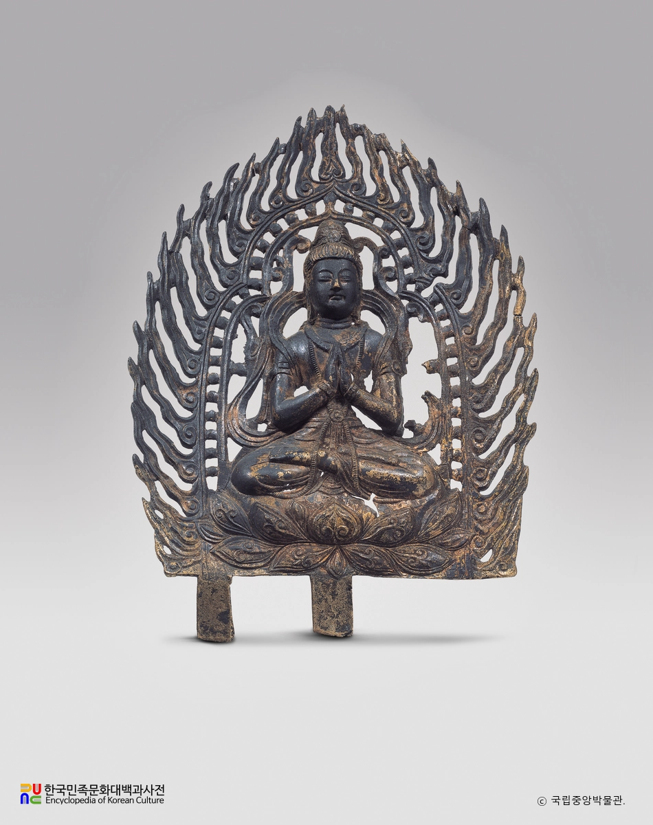 월지 출토 금동판 불상