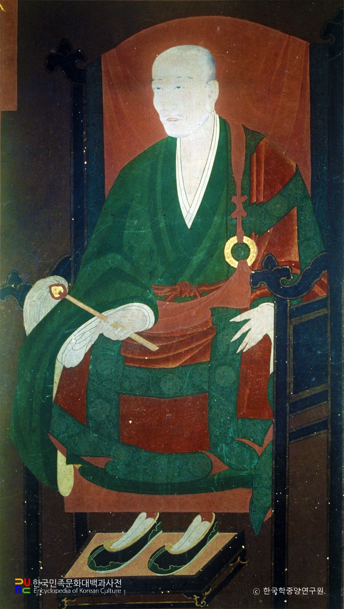 순천 송광사 십육조사 진영 / 제 9세 담당화상