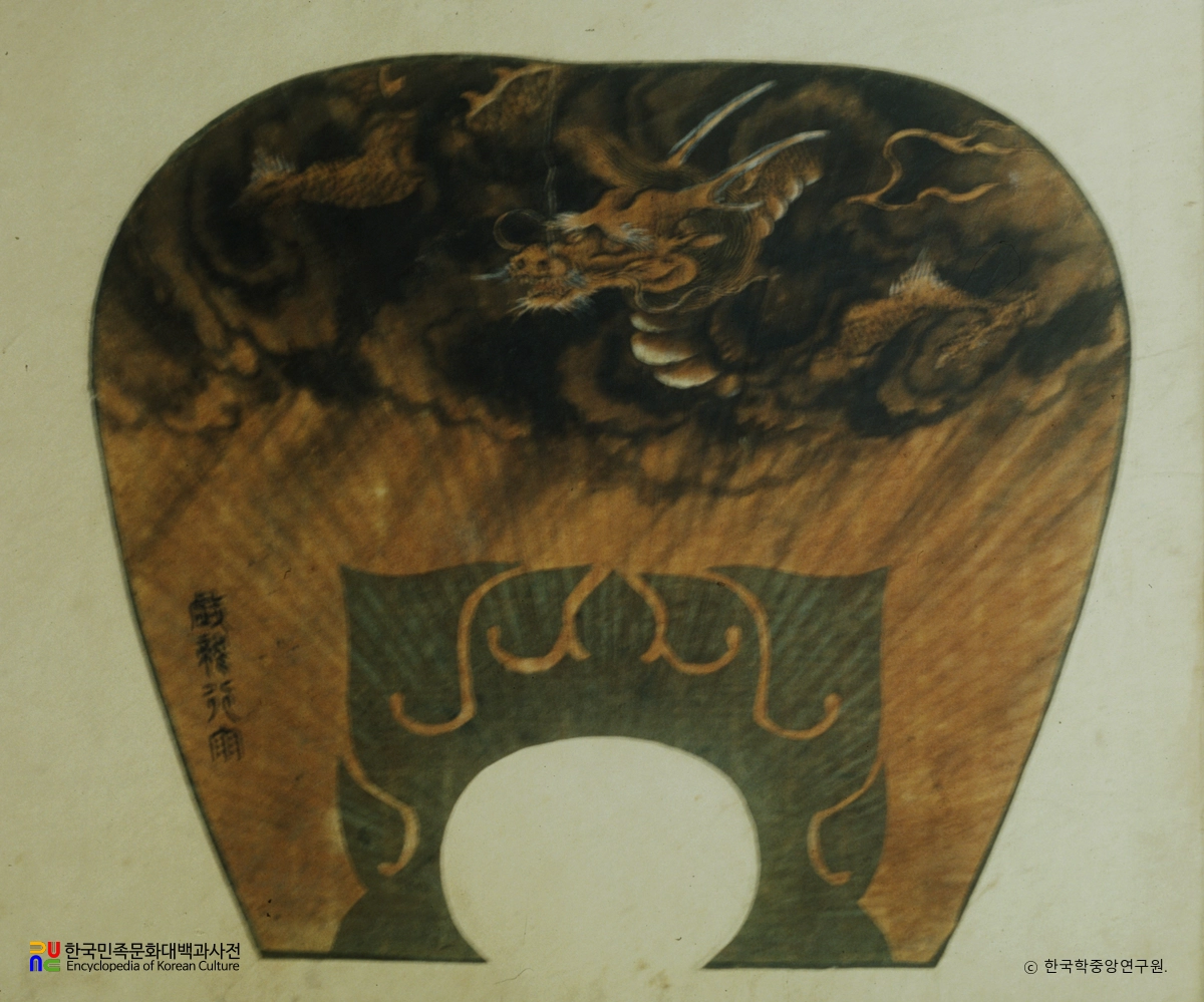 해남 윤씨 가전 고화첩 일괄 / 운룡도