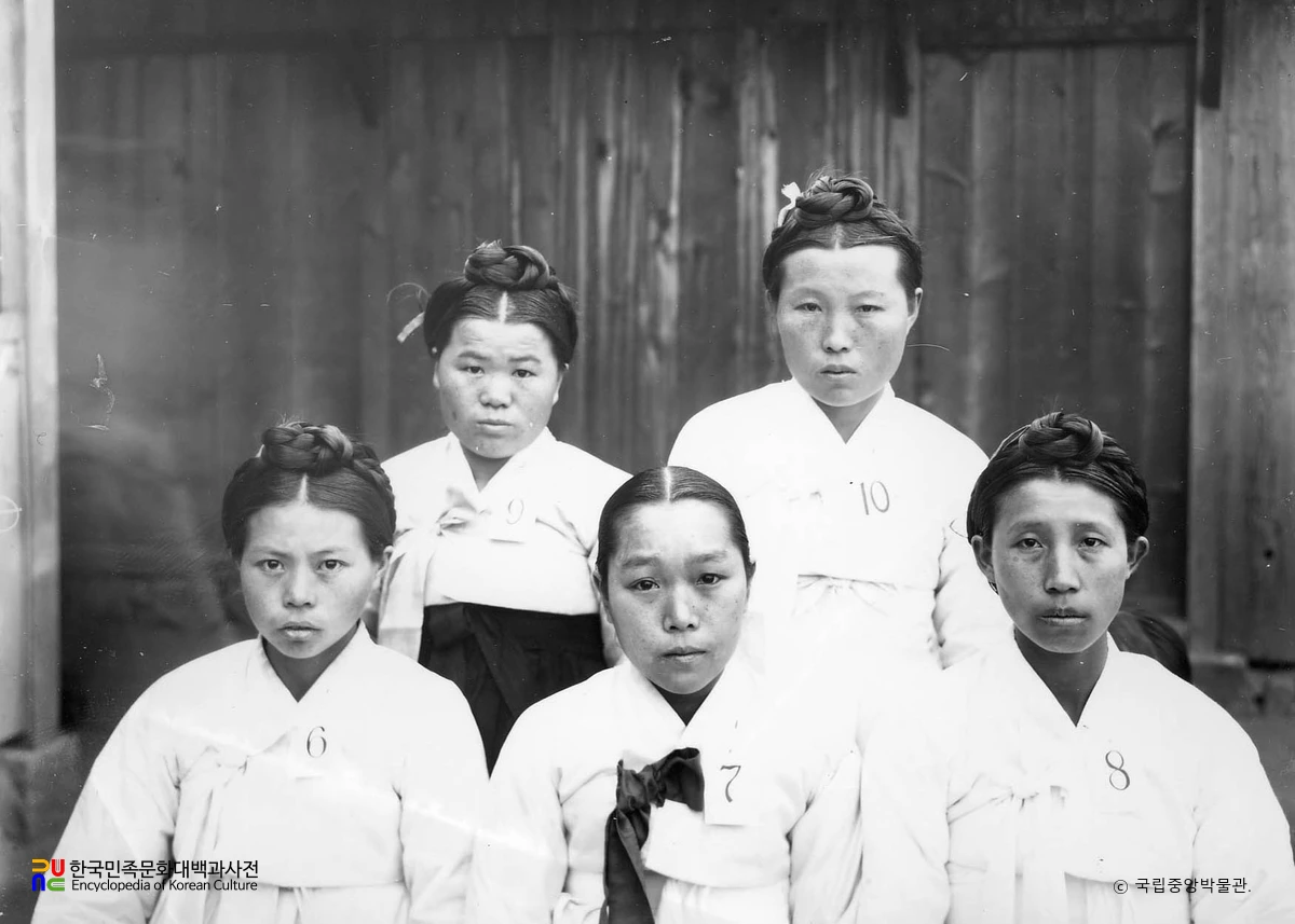 황해도 연백군 여인들이 모습