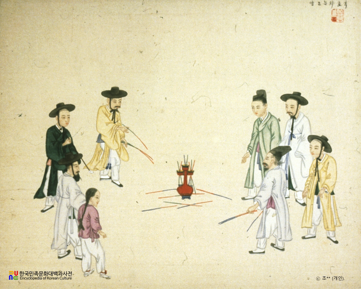 기산풍속도첩/투호