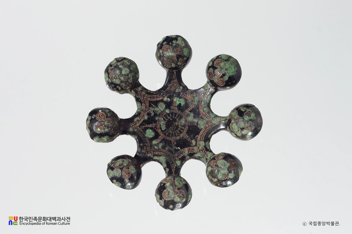 화순 대곡리 유적 출토 청동팔두령