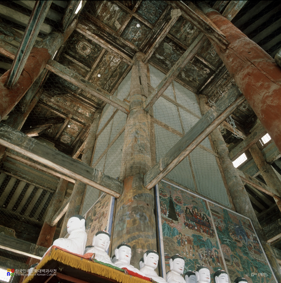 보은 법주사 팔상전 심주