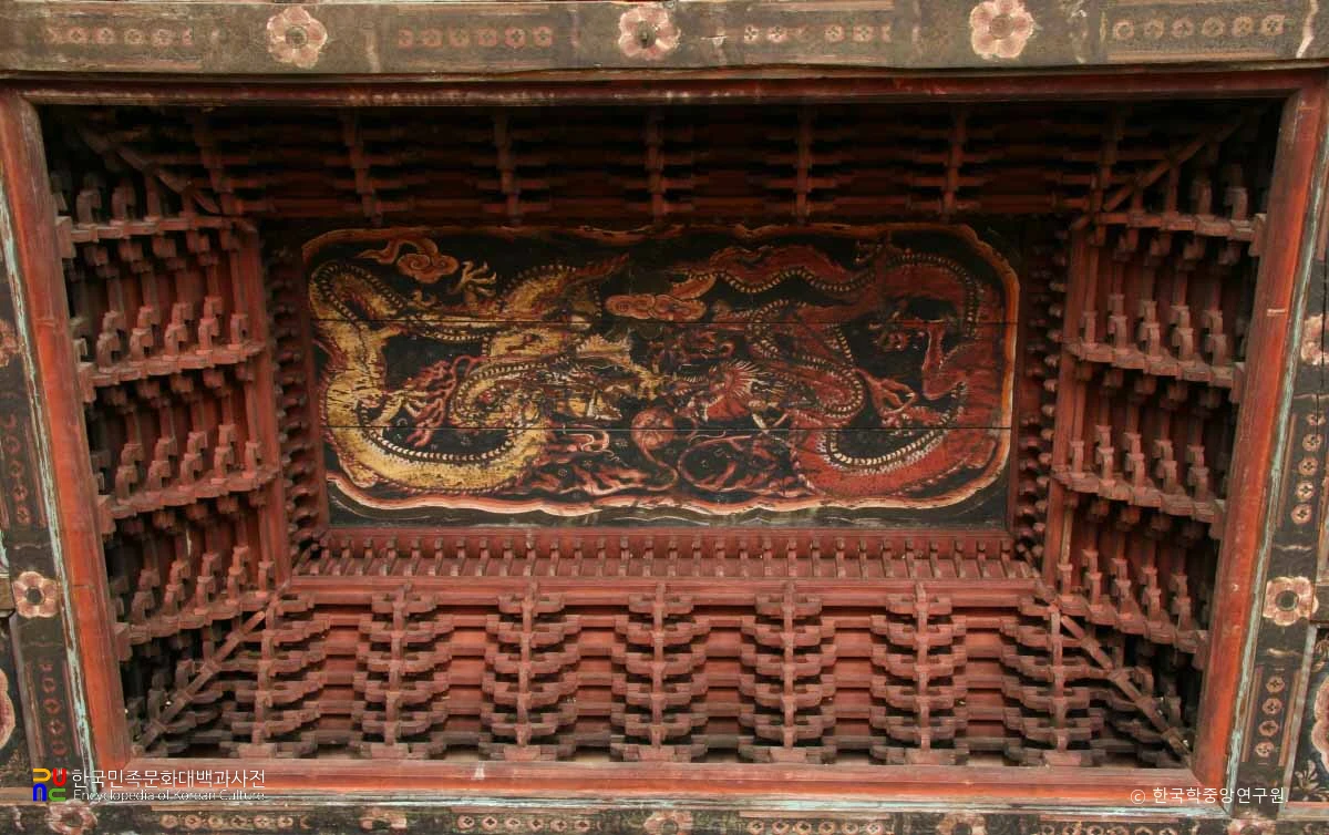 안동 봉정사 극락전 닫집