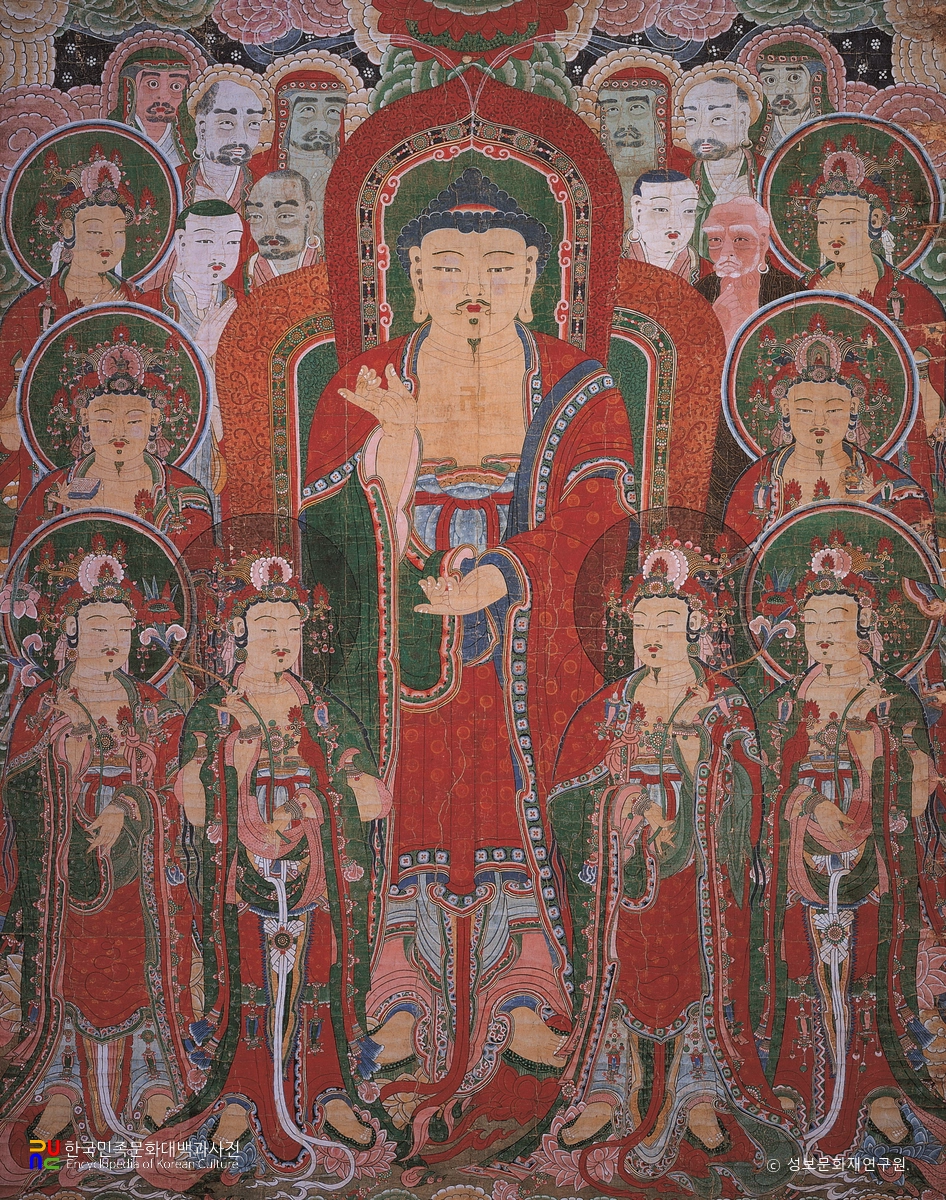 안동 봉정사 영산회 괘불도