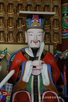 완주 송광사 명부전 소조지장보살삼존상 및 권속상 일괄