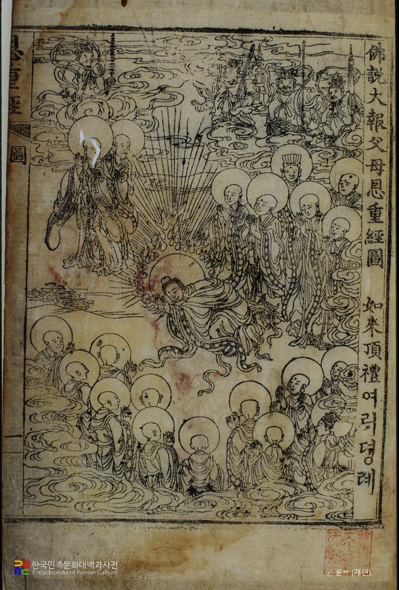 김홍도의 불설대보부모은중경도