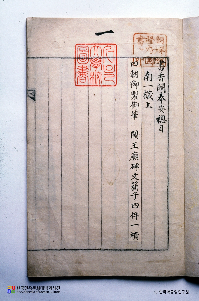 서향각봉안총목