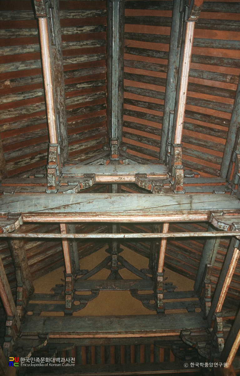 영주 부석사 무량수전 천정가구