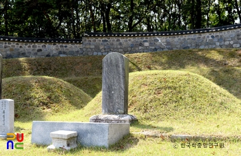 고양 진주 류씨 세장지 중 류림 묘 정측면