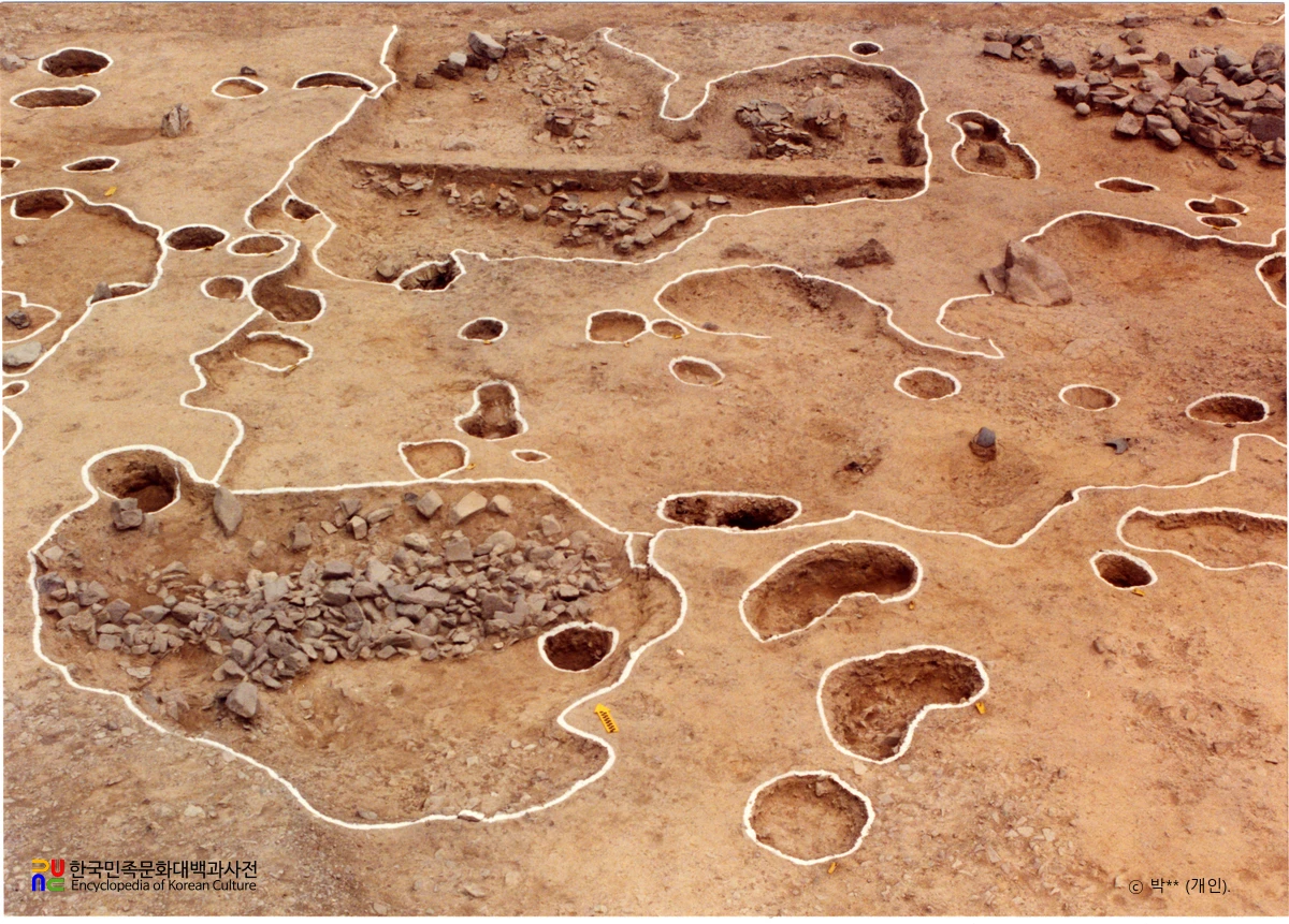 대구 시지동 유적 발굴 전경