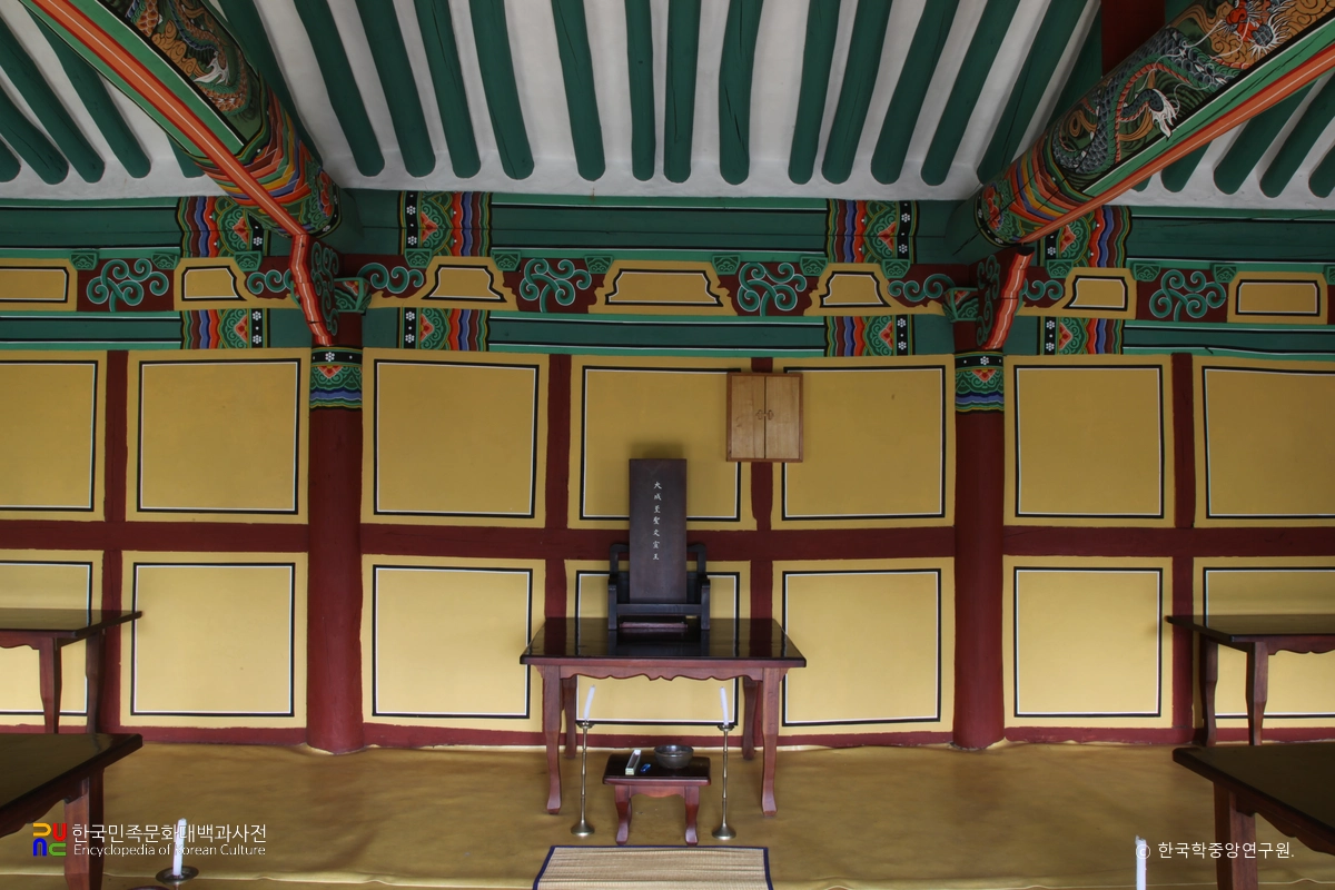 함안 함안향교 중 대성전 내부