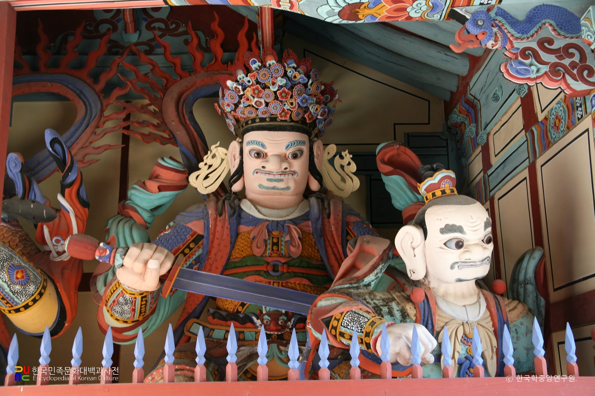 장흥 보림사 목조사천왕상 / 동방 지국천왕