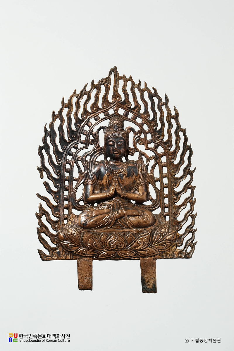 월지 출토 금동판 불상