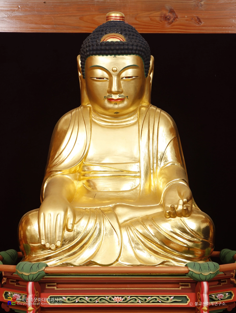 양산 법천사 석조여래좌상