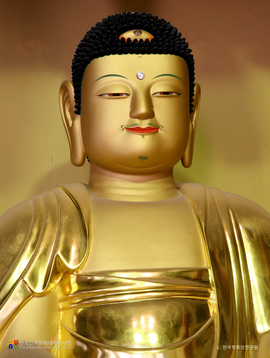 영광 불갑사 목조석가여래삼불좌상 중 석가