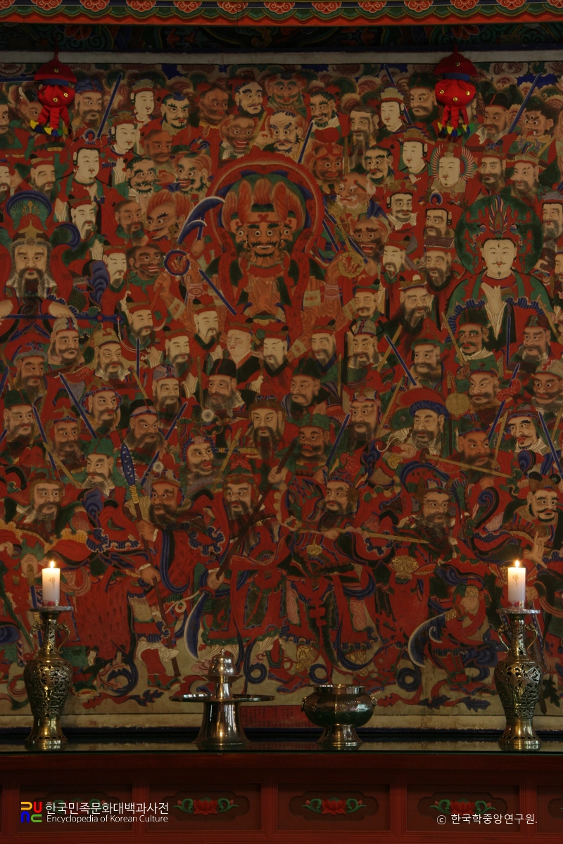 보은 법주사 대웅보전 신중도