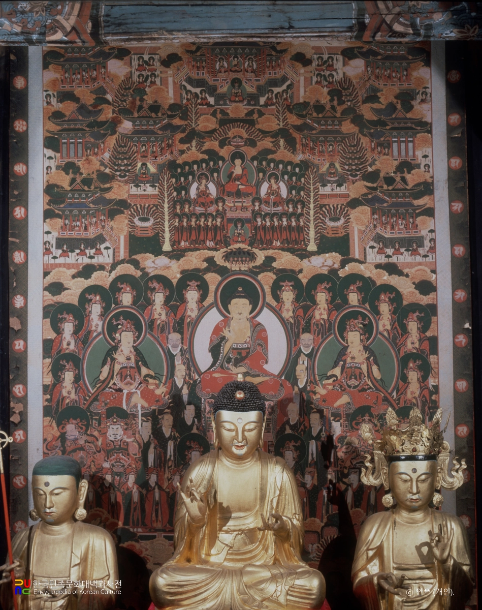 서산 개심사 대웅전 관경변상도