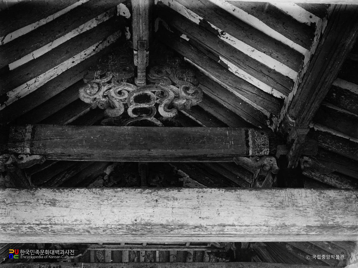 평양 부벽루 천장