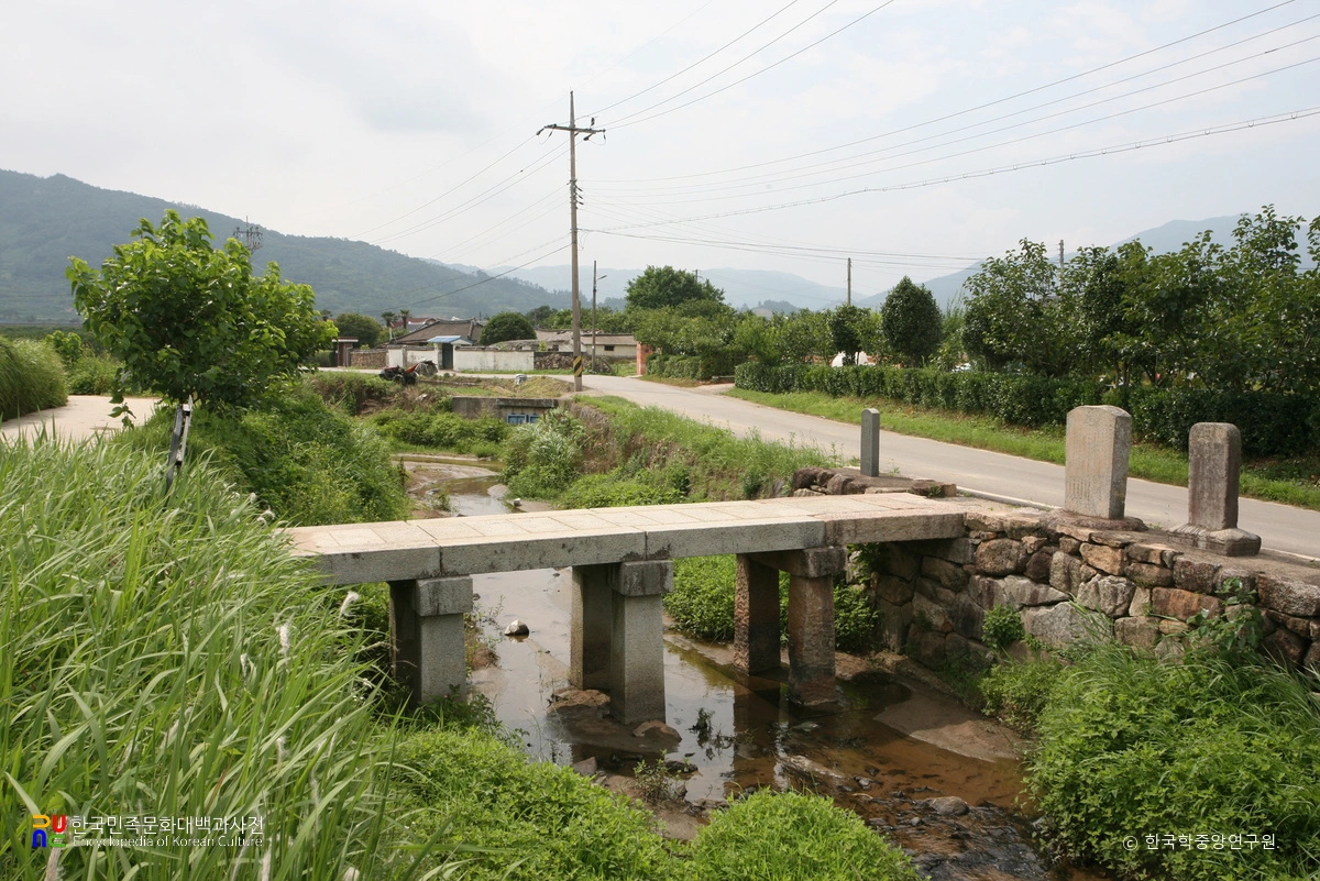 보성 벌교 도마교 및 석비 전경