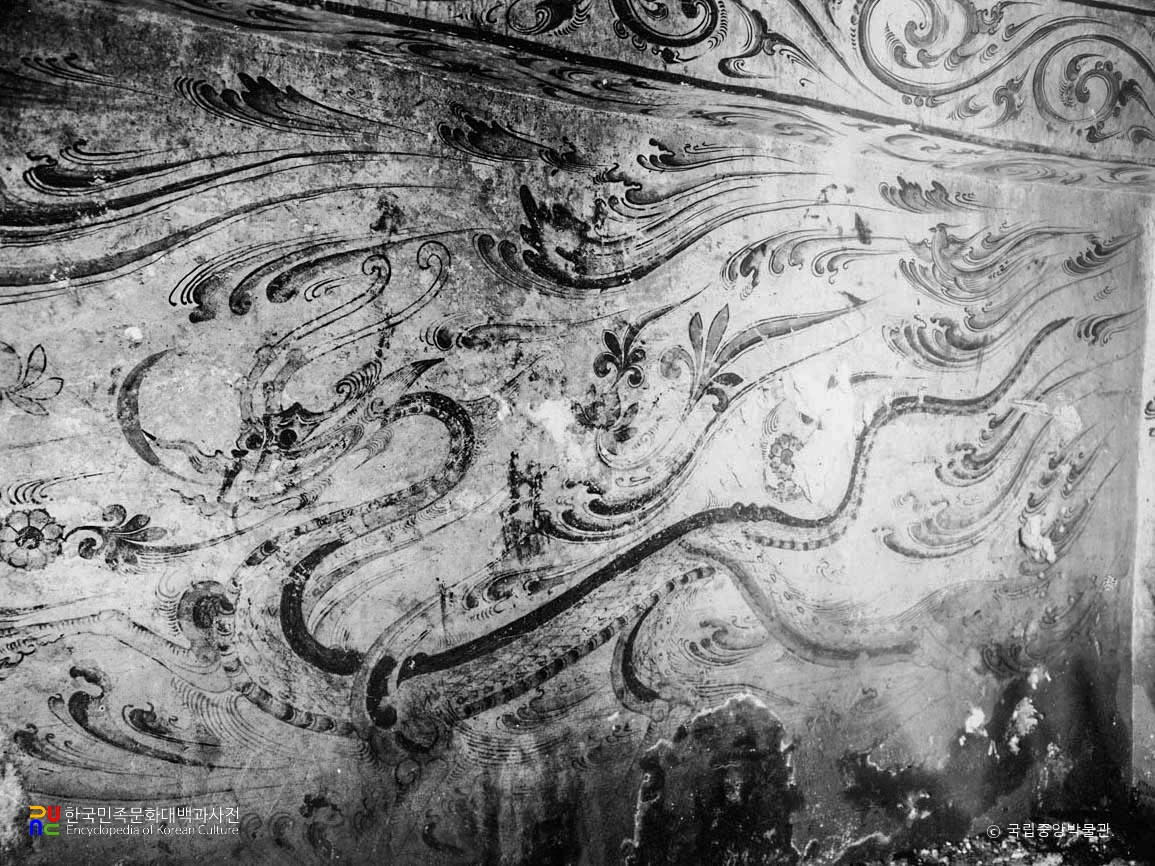 평안남도 중화 진파리 1호분 현실 동벽 청룡