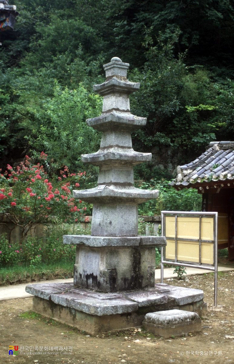 함안 장춘사 오층석탑