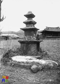 영양 신구동 삼층석탑 전경