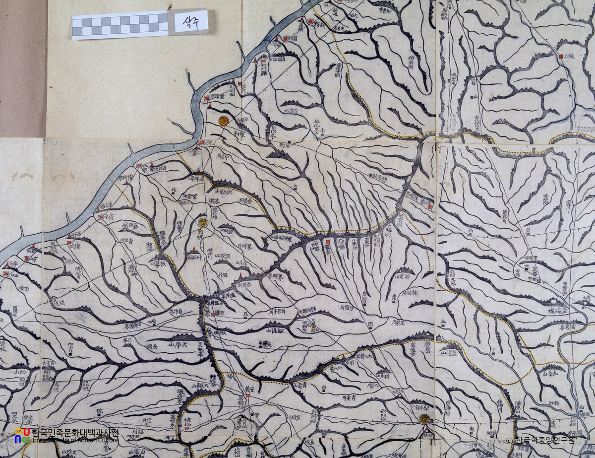 대동여지도 중 평안북도 삭주 부분
