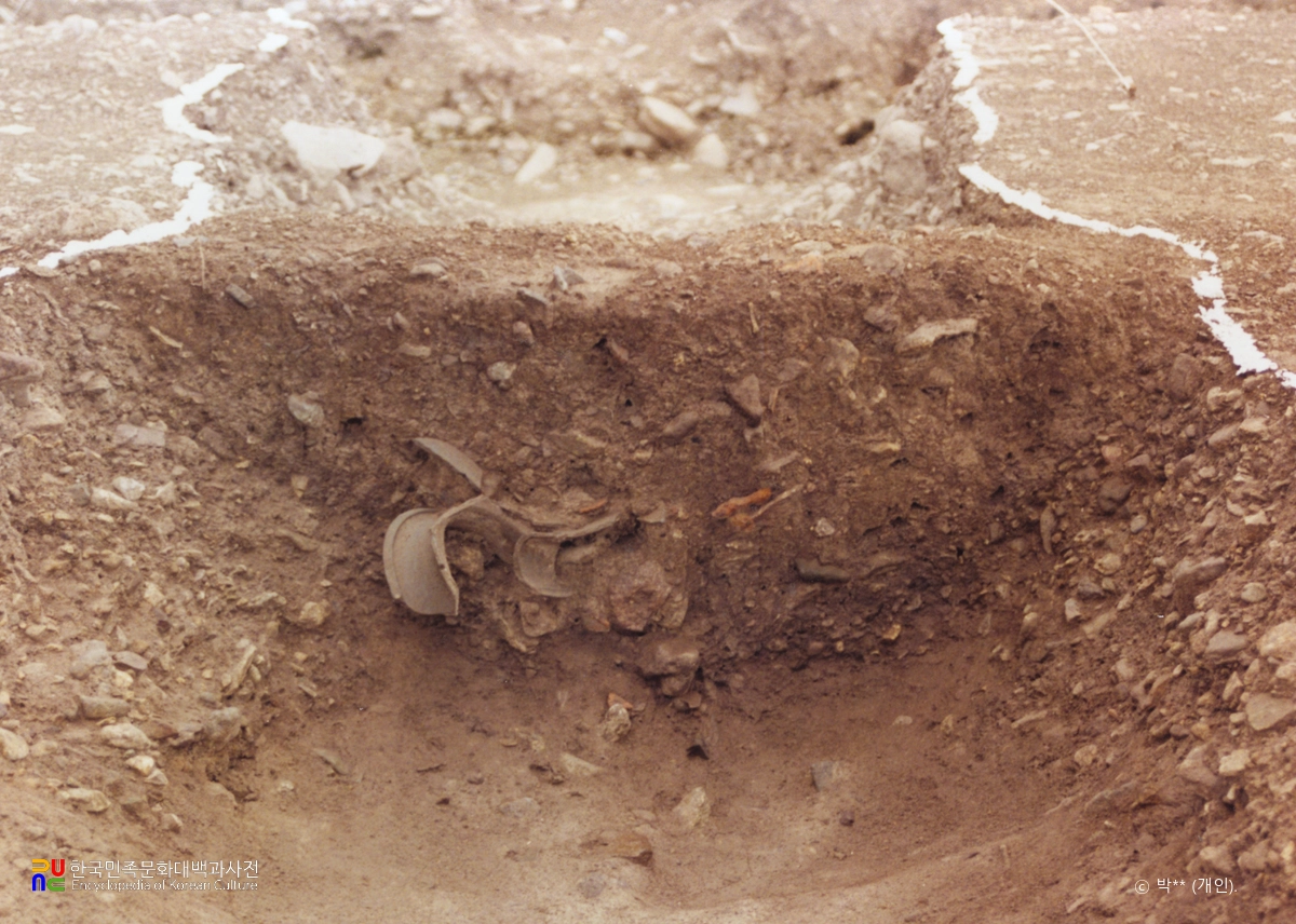 대구 시지동 유적 발굴 전경