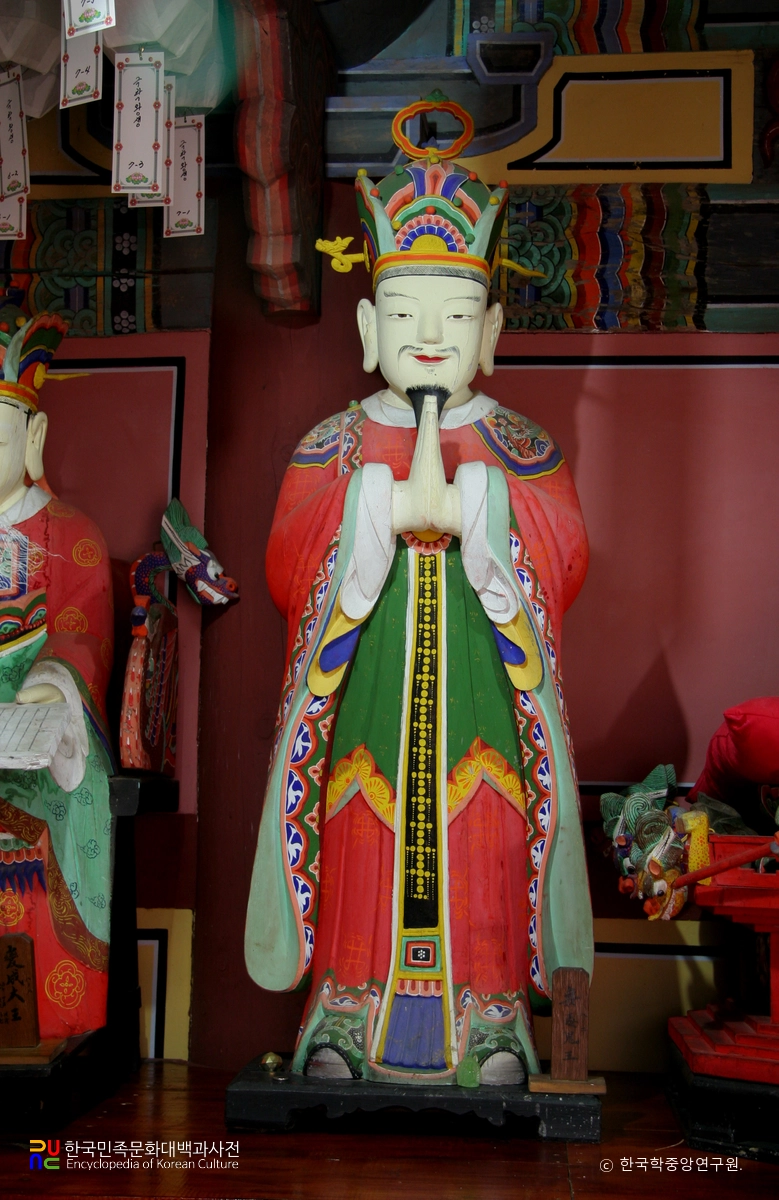 남해 용문사 목조지장시왕상