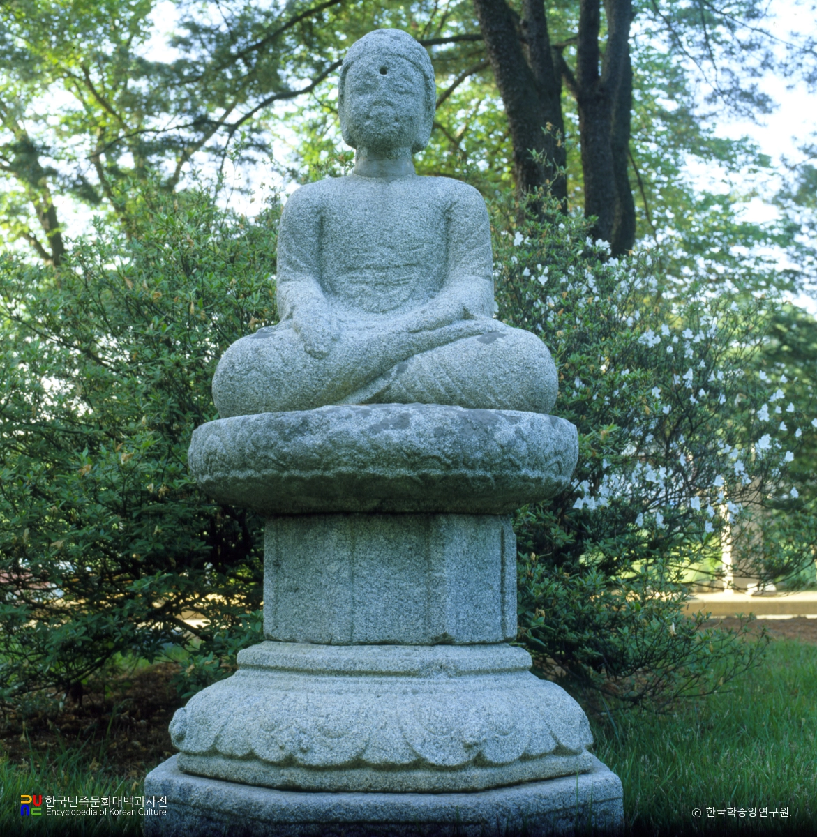 공주 서혈사지 석조 여래 좌상