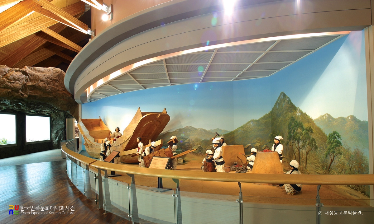 대성동고분박물관 내부