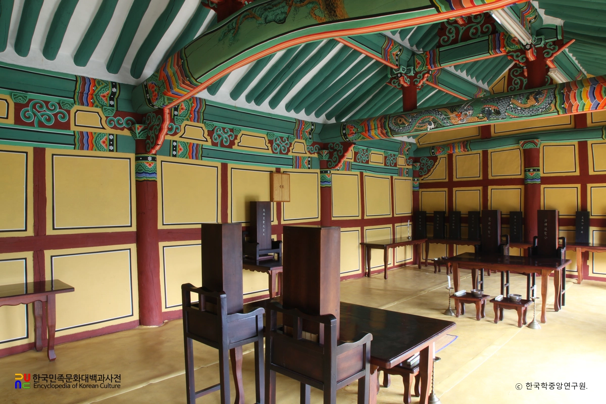 함안 함안향교 중 대성전 내부