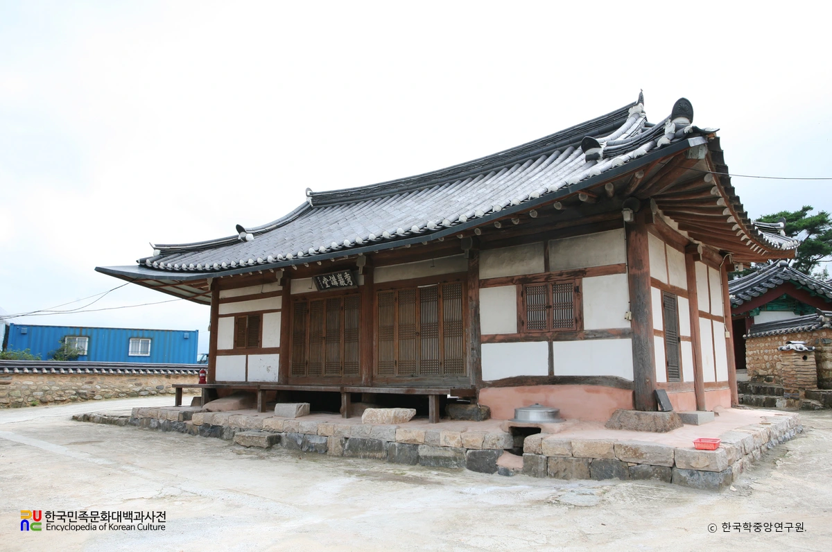 강진 수암서원 중 수암강당 정측면