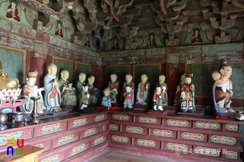 해남 미황사 십육나한상 일괄