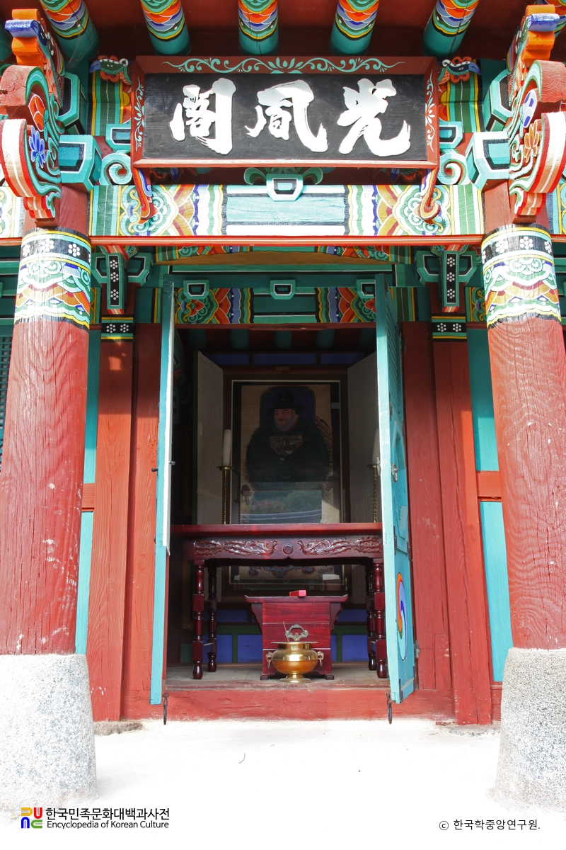 함안 무산사 중 광풍각 내부