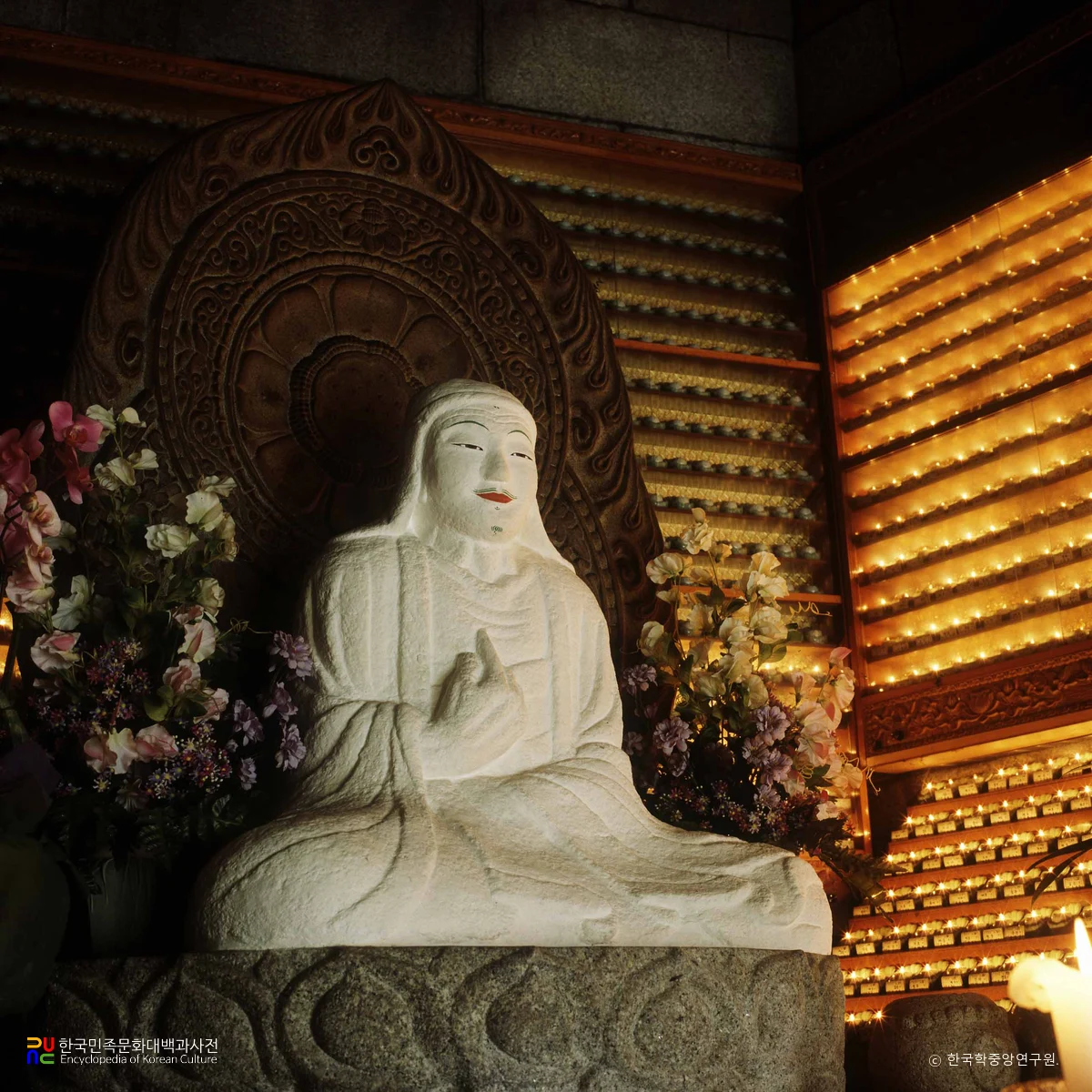 서울 승가사 석조 승가대사 좌상