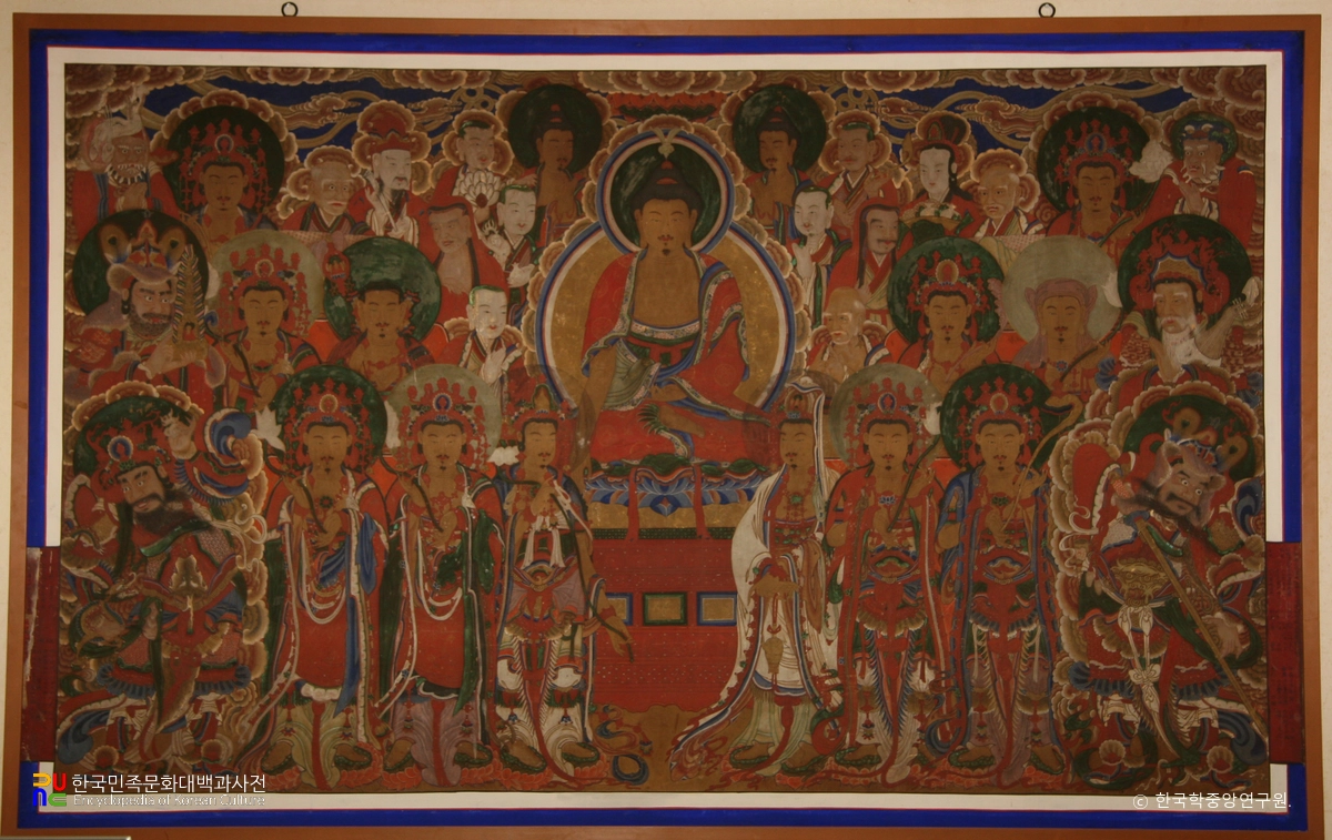 강화 전등사 강설당 아미타불탱