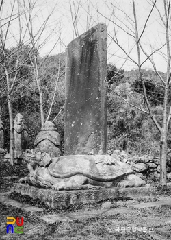 김제 금산사 혜덕왕사탑비 정측면