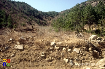 산청 장천리 도요지 전경