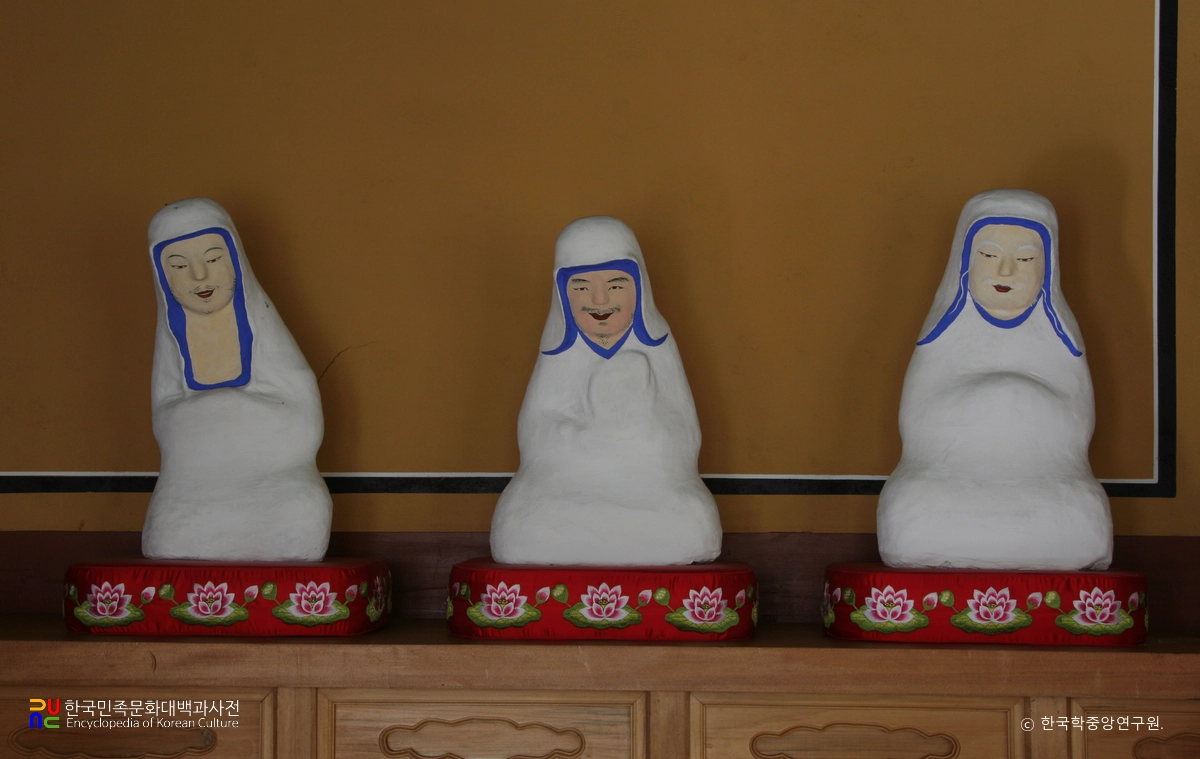 제천 고산사 석조 나한상군