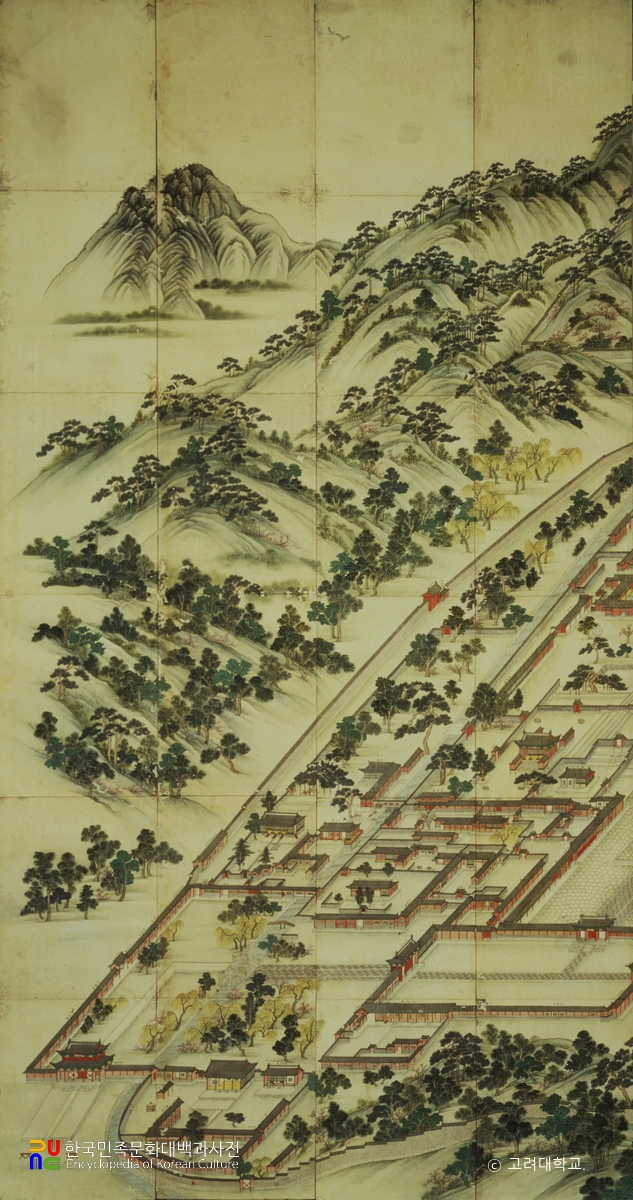 동궐도 부분 (13첩~16첩)