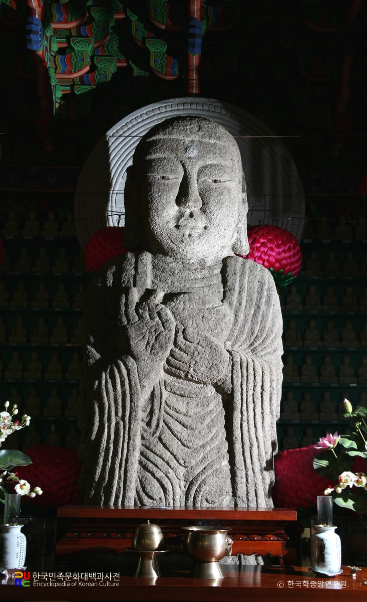 무안 약사 석불 입상