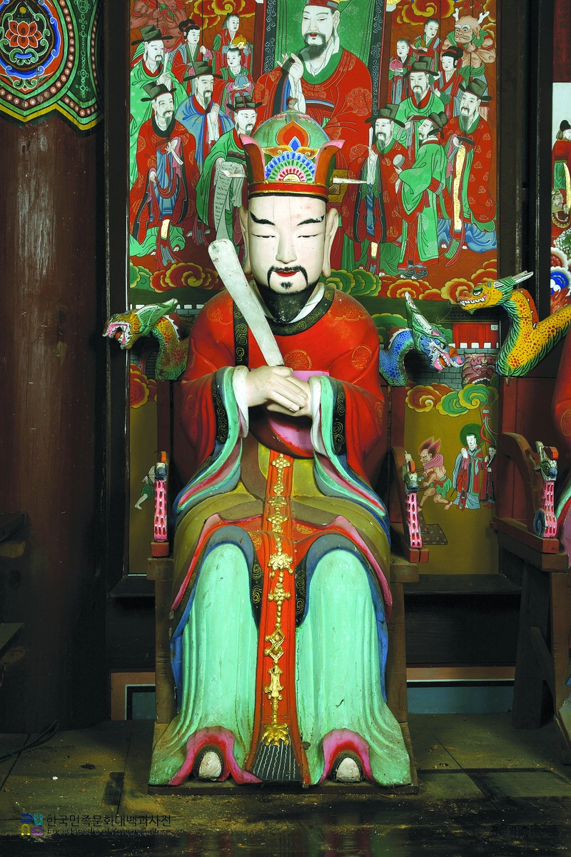 강화 전등사 목조지장보살삼존상 및 시왕상 일괄 중 제1진광대왕